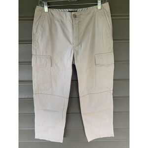 Women's Size 6 Cotton Khaki Cargo Pockets  Banana Republic Jeans  Hipster